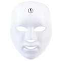 White LED face mask on a white background