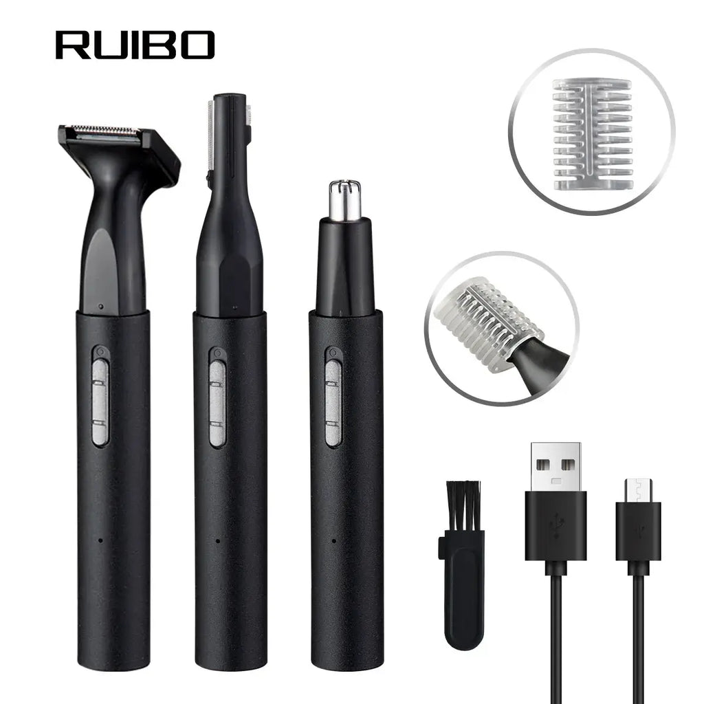 RUIBO grooming tool set with attachments on a white background